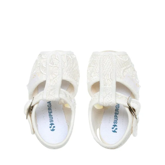 Kids Sandals Girl 1200macramej Sandal WHITE AVORIO Superga Sandals