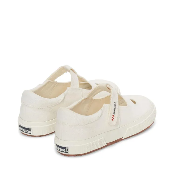 Kids Sandals Kid Unisex 2662 KIDS COTTON EYES Sandal FULL WHITE AVORIO Superga Sandals