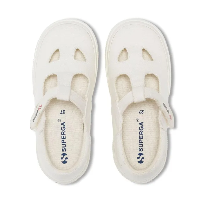 Kids Sandals Kid Unisex 2662 KIDS COTTON EYES Sandal FULL WHITE AVORIO Superga Sandals