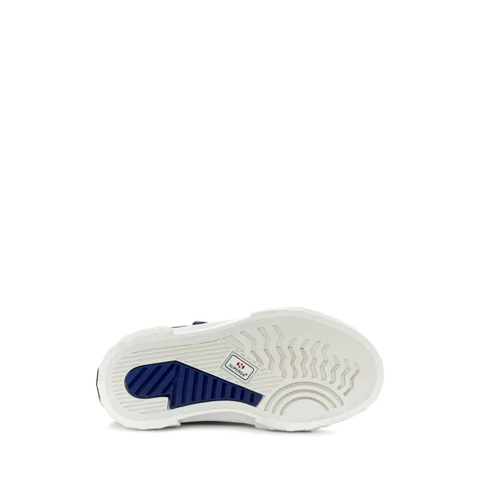 Kids Sneakers Kid Unisex 2696 KIDS STRIPE SUEDE Mid Cut BLUE ROYALFAVORIO Superga Children