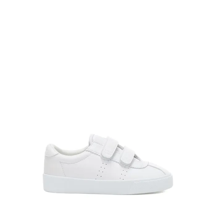 Kids Sneakers Kid Unisex 2843 KIDS CLUB S STRAPS VEGAN MATERIAL Low Cut TOTAL WHITE Superga Children