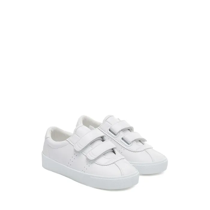 Kids Sneakers Kid Unisex 2843 KIDS CLUB S STRAPS VEGAN MATERIAL Low Cut TOTAL WHITE Superga Children