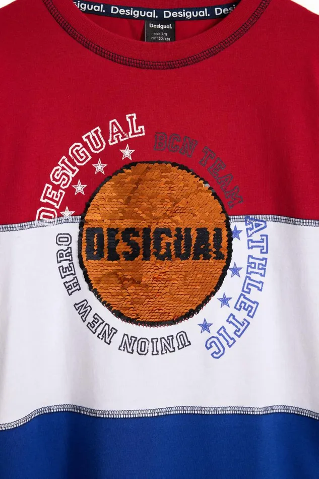 Kids Tshirts And Shirts Desigual Tricolor Basketball Tshirt