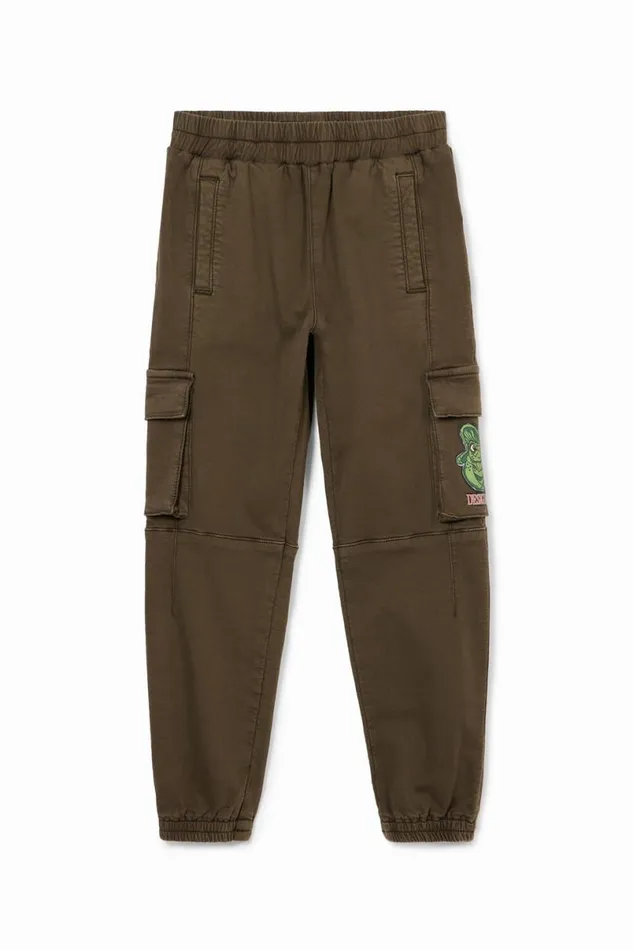 Kids Trousers And Jeans Desigual Long Jogger Pants With Cargo Pockets