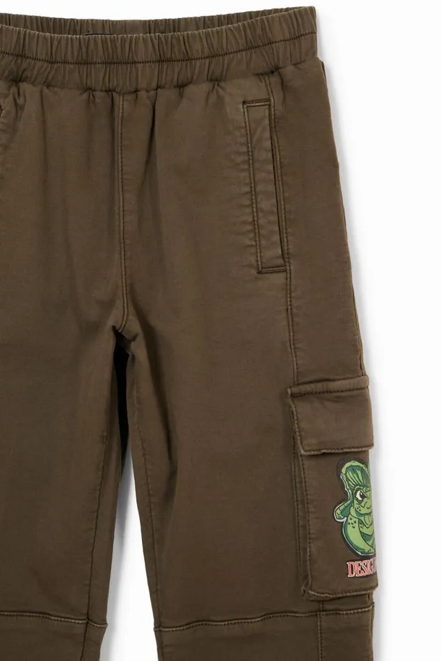 Kids Trousers And Jeans Desigual Long Jogger Pants With Cargo Pockets