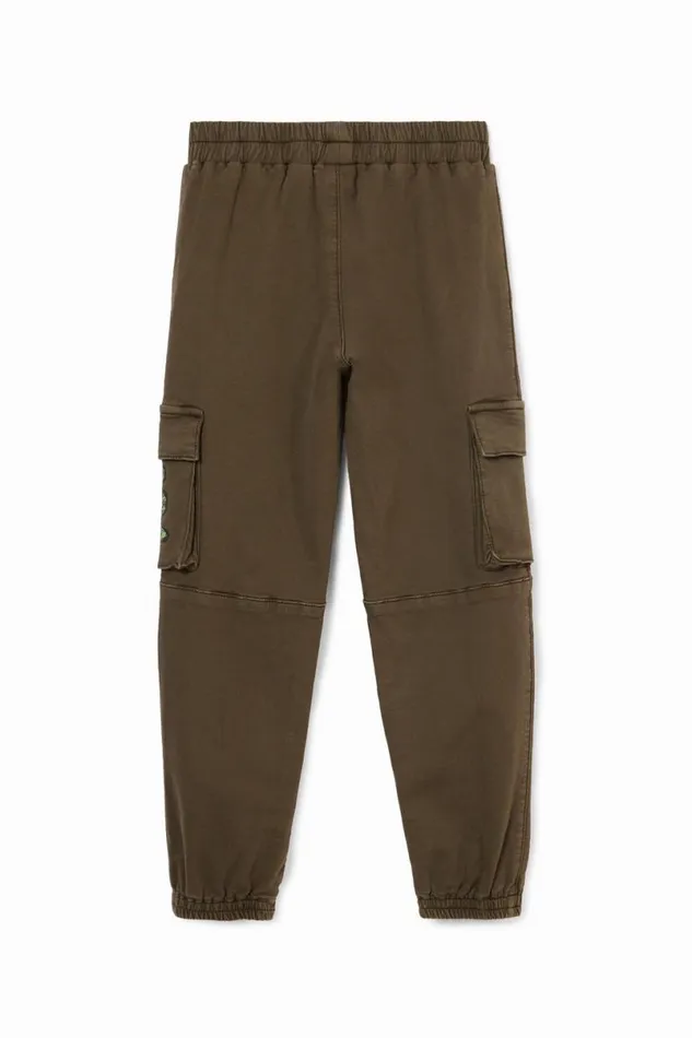 Kids Trousers And Jeans Desigual Long Jogger Pants With Cargo Pockets