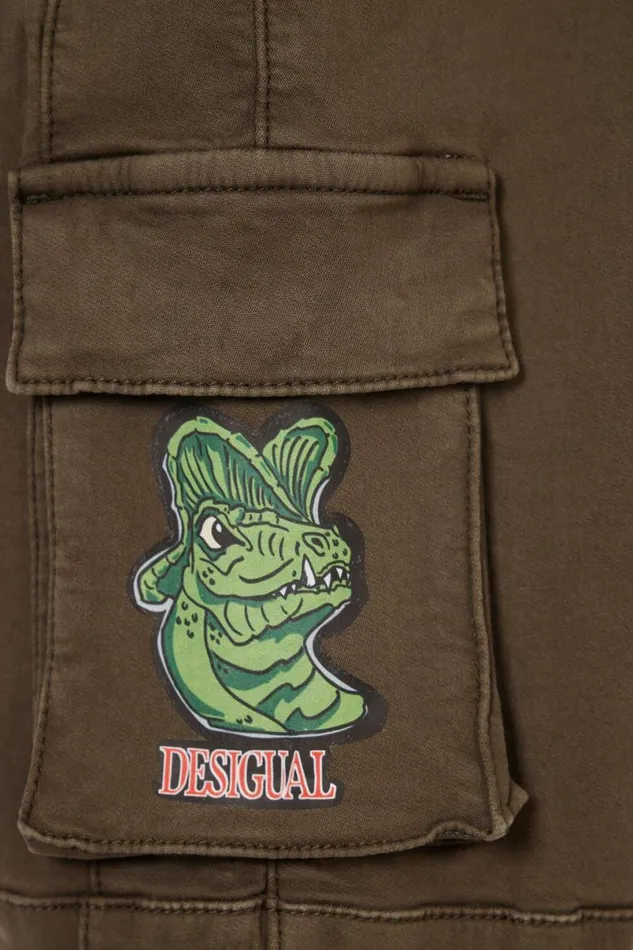 Kids Trousers And Jeans Desigual Long Jogger Pants With Cargo Pockets