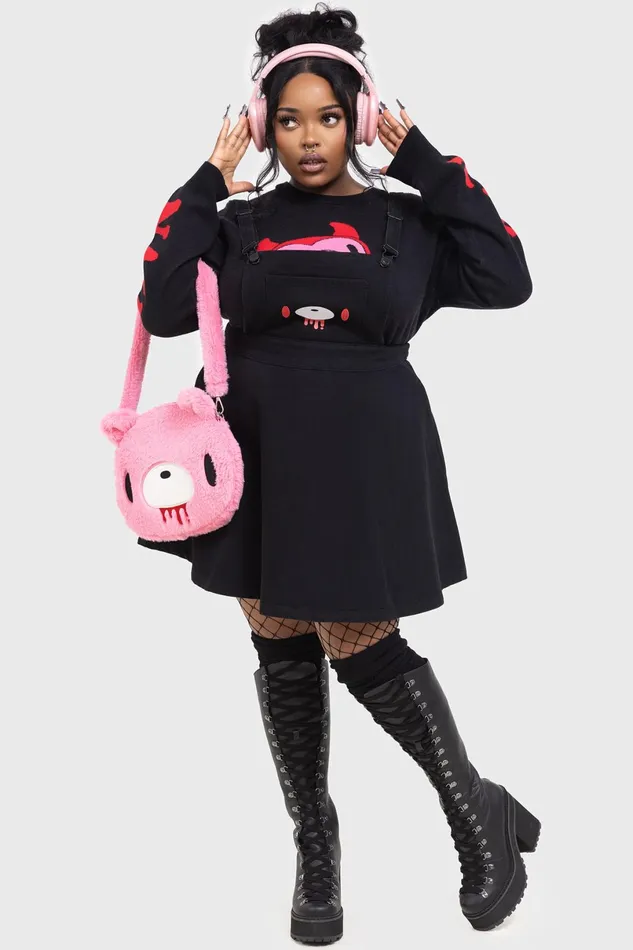 Killstar Bags Tote Bags Women Gloomy Bear Shaped Tote Bag
