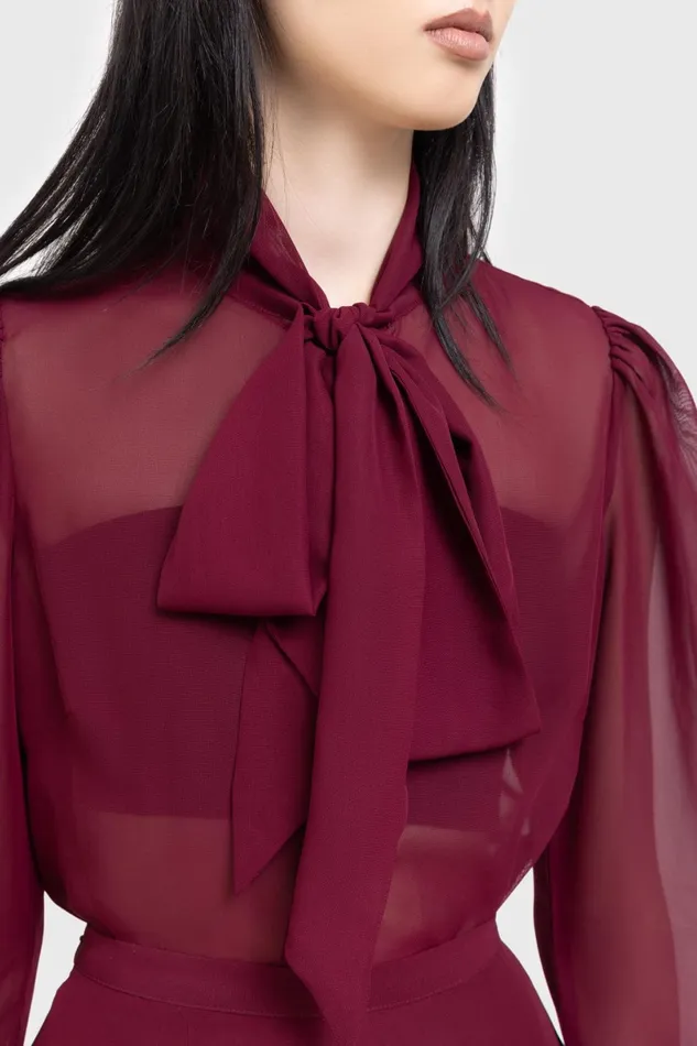 Killstar Basics Women Crimson Oracle Blouse