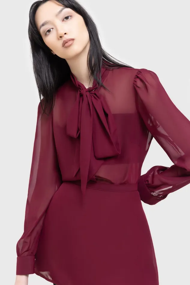 Killstar Basics Women Crimson Oracle Blouse