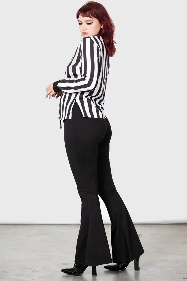 Killstar Basics Women Stripe Down Shirt