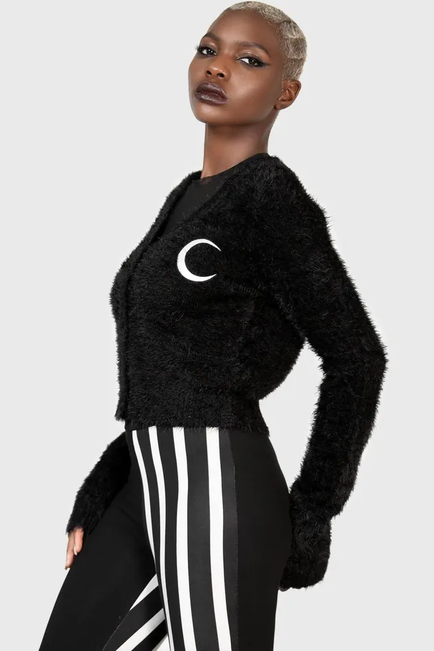Killstar Cardigans Women Crescent Knit Cardigan