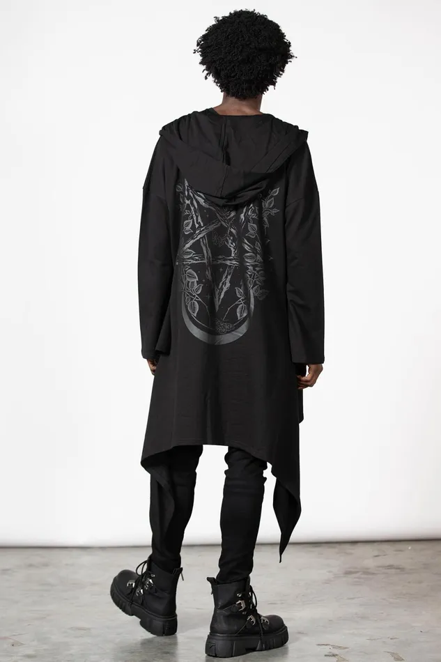 Killstar Cardigans Women Lunar Wizard Hooded Cardigan