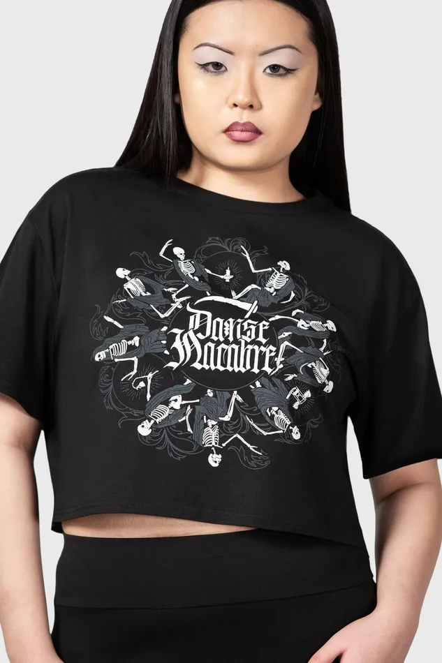Killstar Crop Women Danse Macabre Crop Top