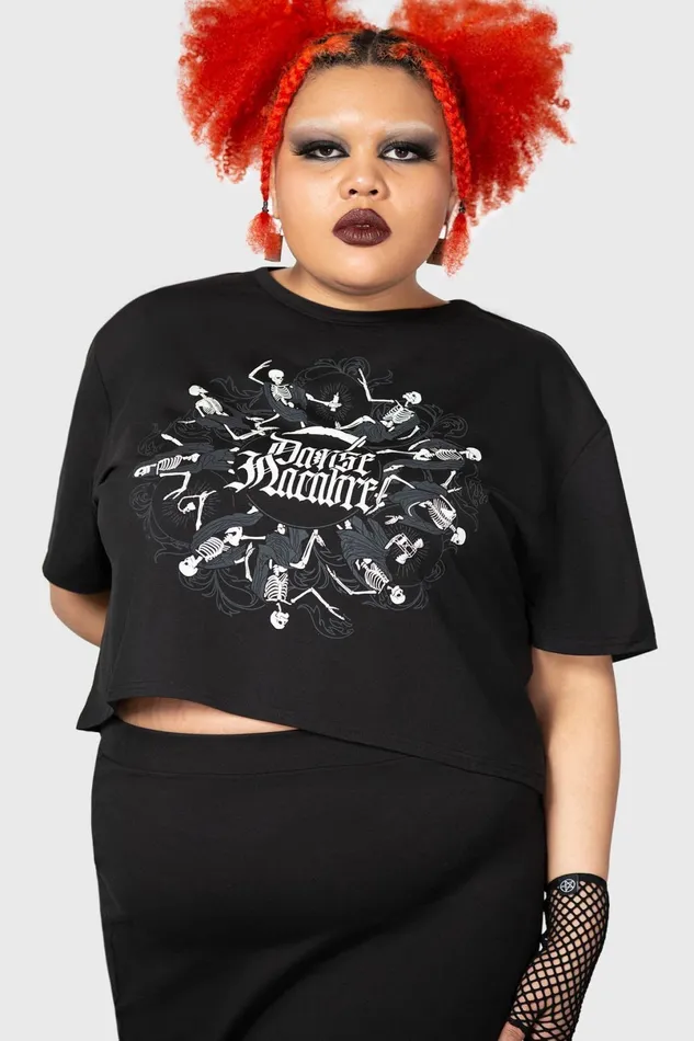Killstar Crop Women Danse Macabre Crop Top