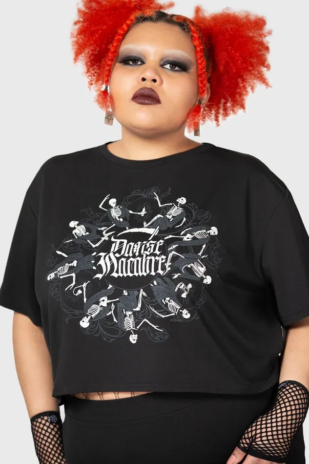 Killstar Crop Women Danse Macabre Crop Top