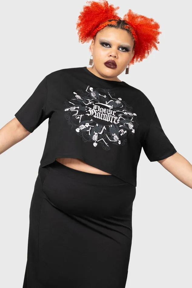 Killstar Crop Women Danse Macabre Crop Top