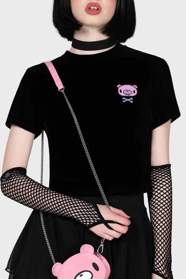 Killstar Crop Women Gloomy Bones Crop Top