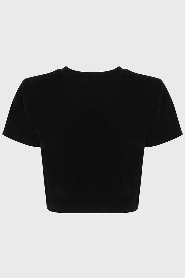Killstar Crop Women Gloomy Bones Crop Top