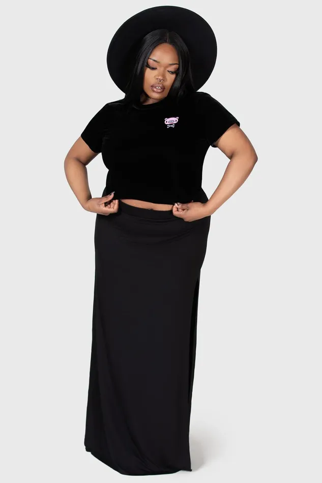 Killstar Crop Women Gloomy Bones Crop Top