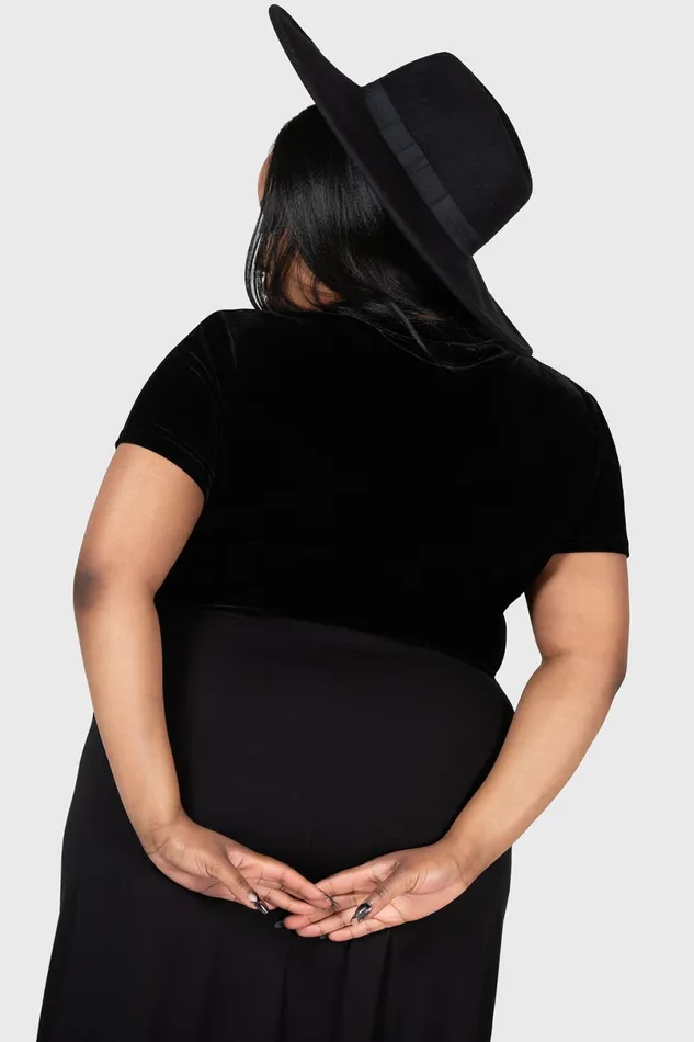 Killstar Crop Women Gloomy Bones Crop Top