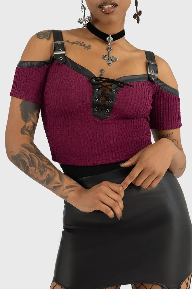 Killstar Crop Women HotBlooded Top