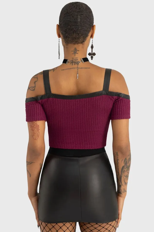 Killstar Crop Women HotBlooded Top