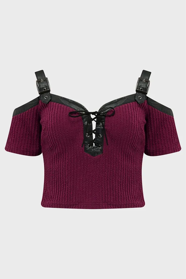 Killstar Crop Women HotBlooded Top