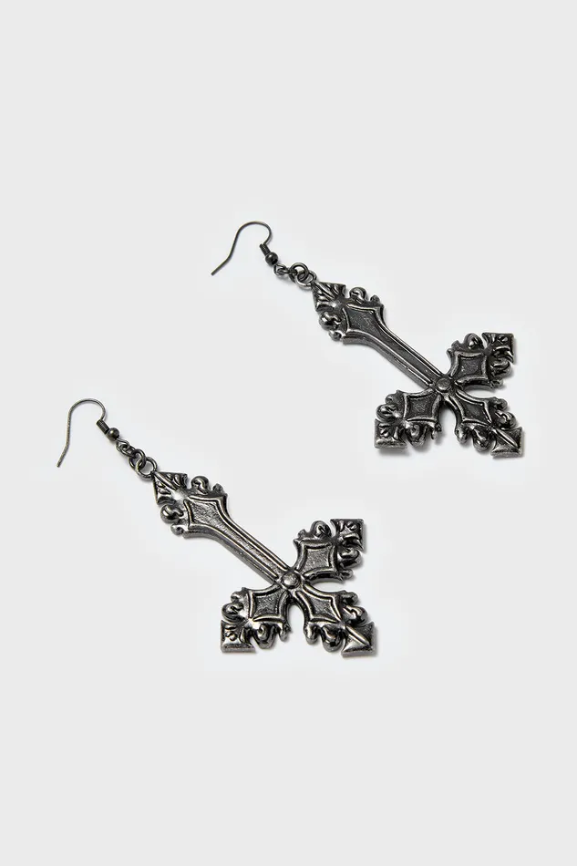 Killstar Earrings Women Crossed Fates Earrings