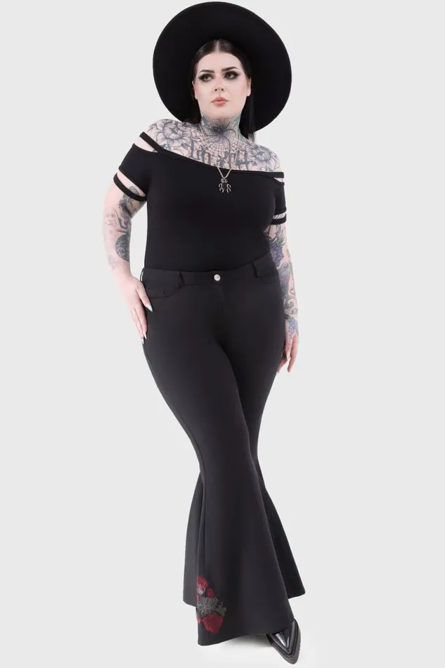 Killstar Flares Women Blood Rose Flares