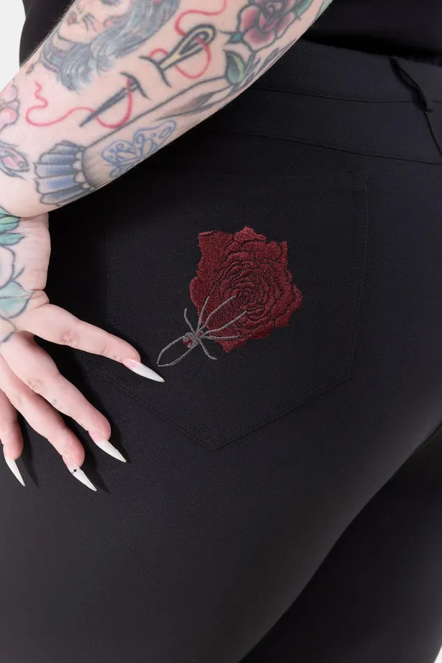 Killstar Flares Women Blood Rose Flares