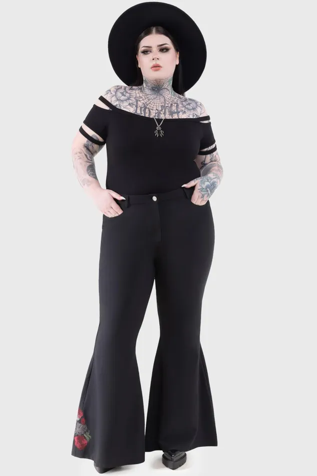 Killstar Flares Women Blood Rose Flares