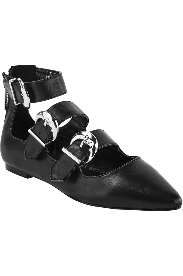 Killstar Flats and Trainers Women Oracle Flats