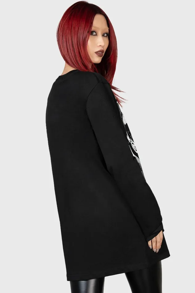 Killstar Graphic Tops Men Blind Mind Long Sleeve Top