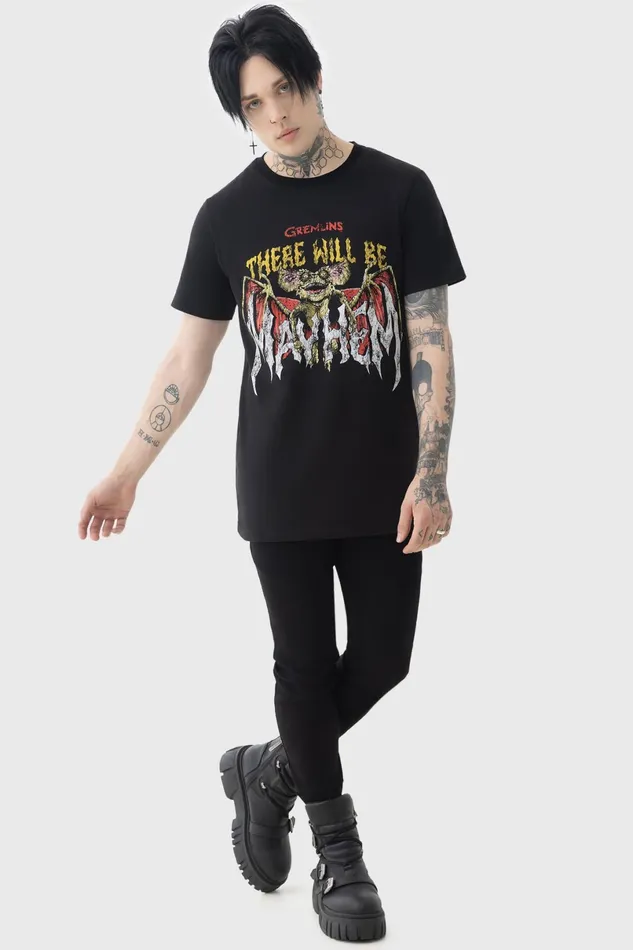 Killstar Graphic Tops Men Will Be Mayhem T Shirt