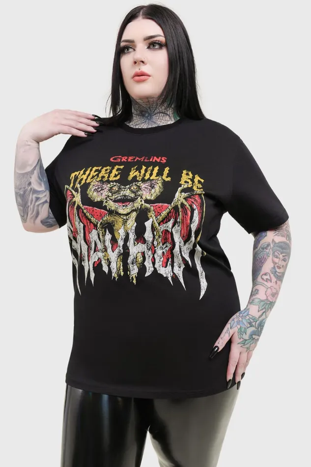 Killstar Graphic Tops Men Will Be Mayhem T Shirt