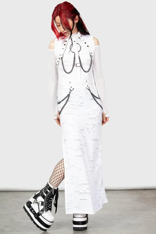Killstar Harnesses and Belts Women Baphomet Bones Harness