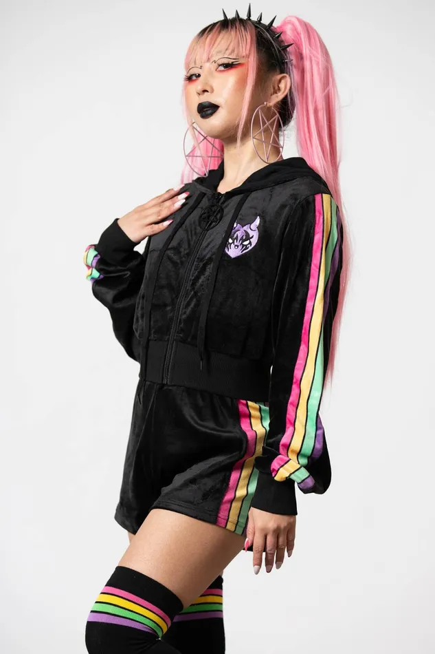Killstar Hoodies Women Coven Chill Velour Hoodie