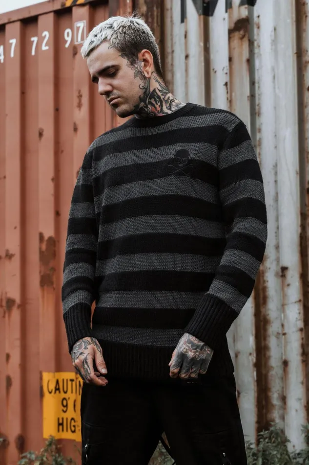Killstar Knitwear Men Alleyfade Sweater