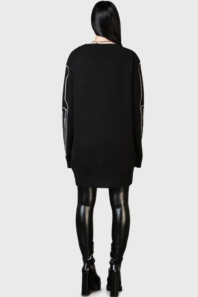 Killstar Knitwear Men Your Remains Cardigan