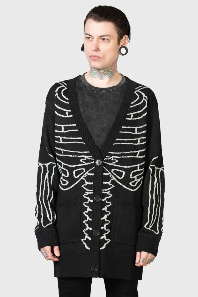 Killstar Knitwear Men Your Remains Cardigan