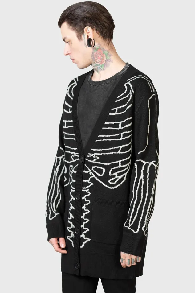 Killstar Knitwear Men Your Remains Cardigan
