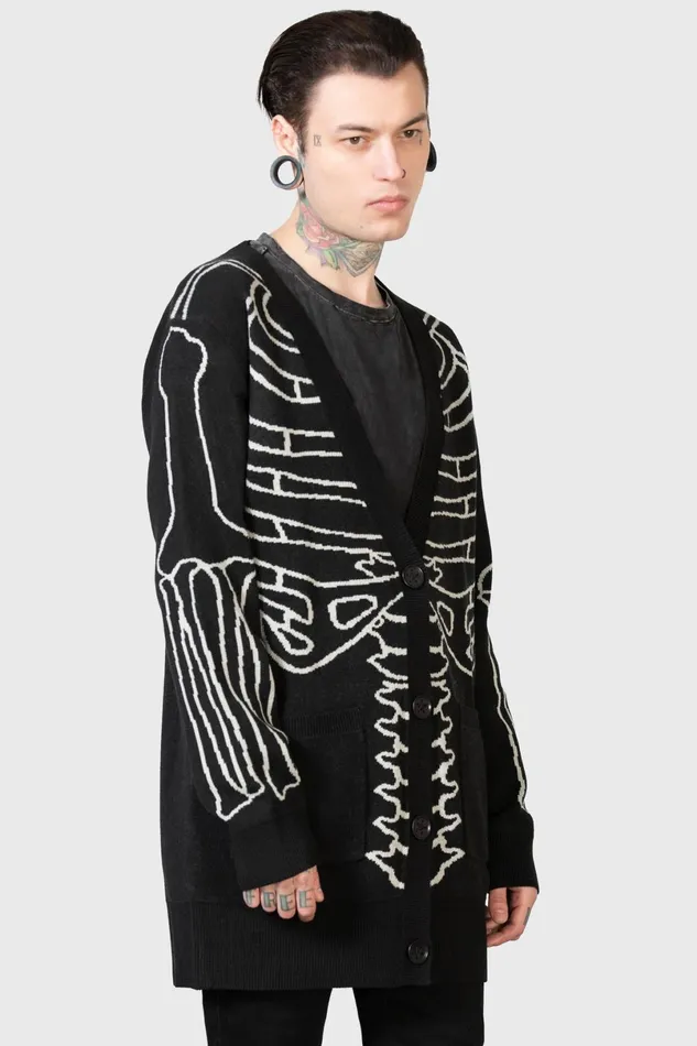 Killstar Knitwear Men Your Remains Cardigan