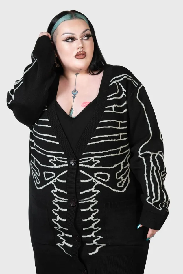 Killstar Knitwear Men Your Remains Cardigan