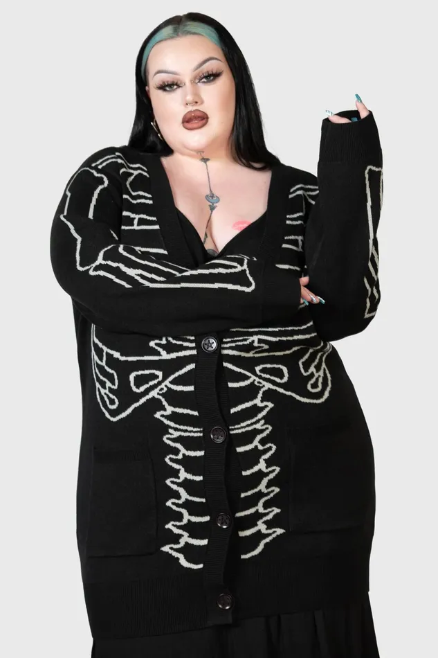 Killstar Knitwear Men Your Remains Cardigan