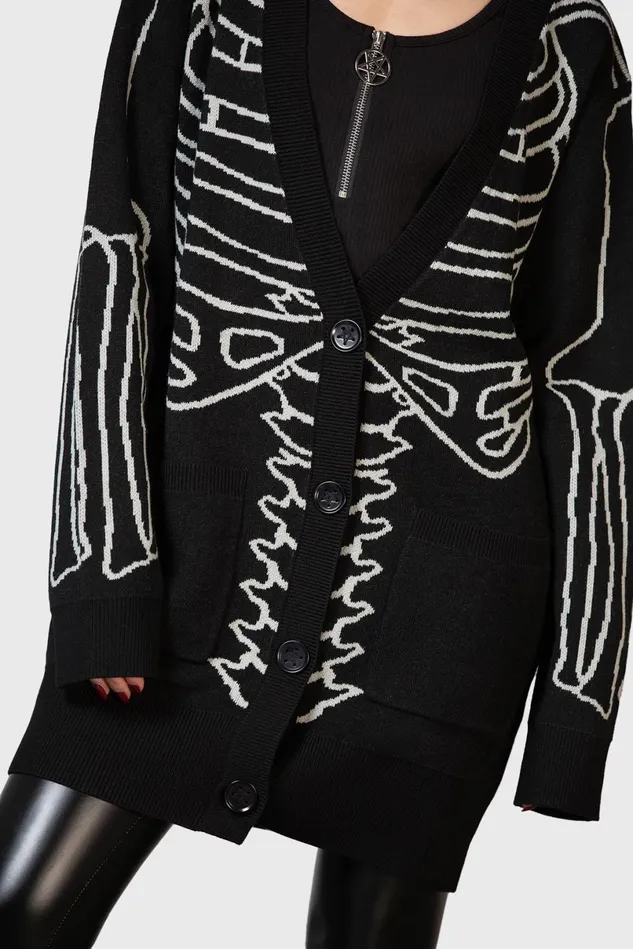 Killstar Knitwear Men Your Remains Cardigan