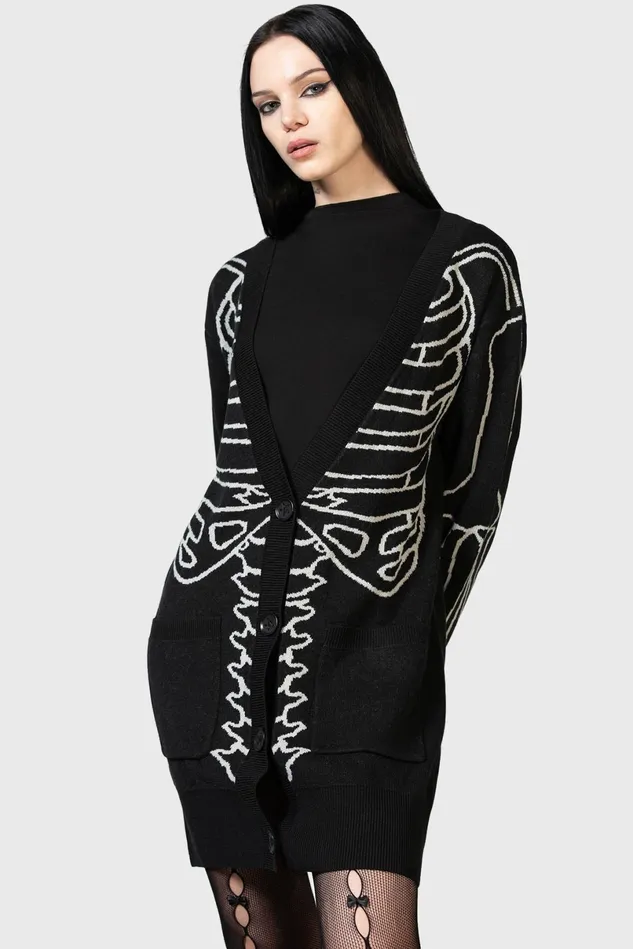 Killstar Knitwear Men Your Remains Cardigan