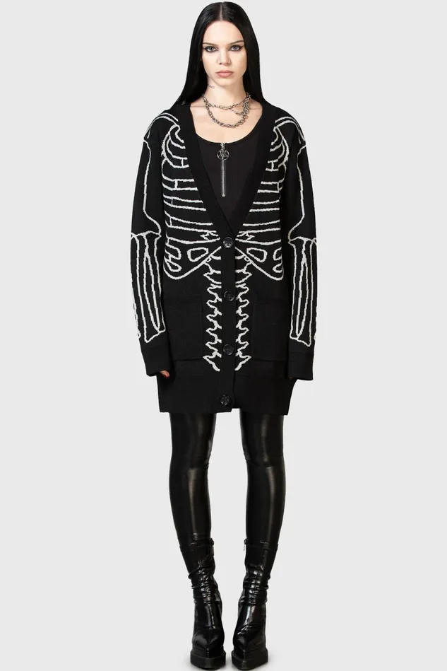 Killstar Knitwear Men Your Remains Cardigan