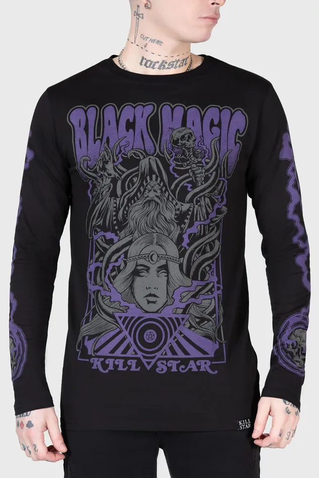 Killstar Long Sleeves Women Blac Magick Long Sleeve Top