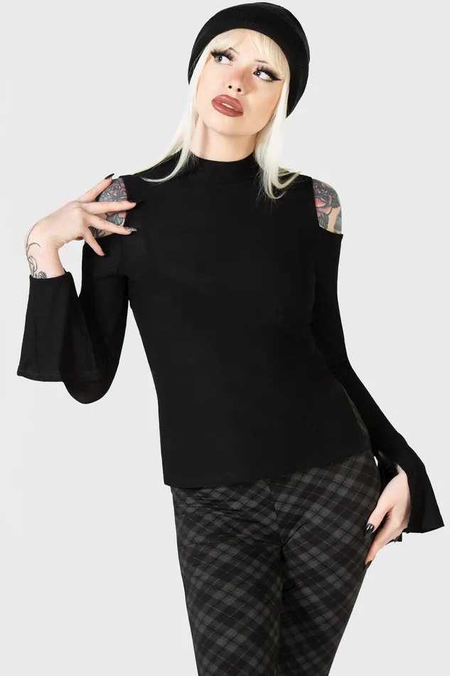 Killstar Long Sleeves Women Branwen Top